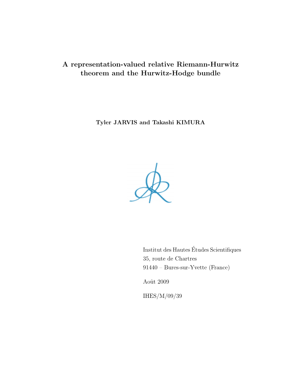 A Representation-Valued Relative Riemann-Hurwitz Theorem and the Hurwitz-Hodge Bundle