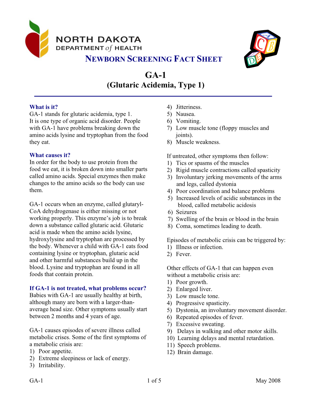 Phenylketonuria (PKU)