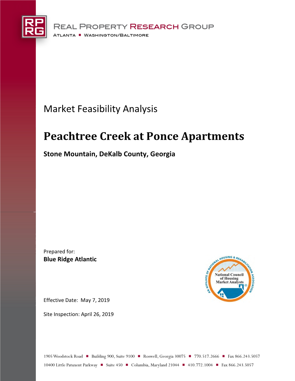 Peachtree Creek at Ponce Apartments Stone Mountain, Dekalb County, Georgia