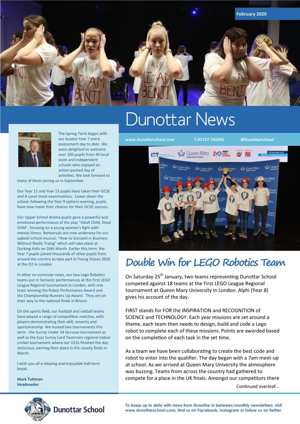 Dunottar Newsletter February 2020