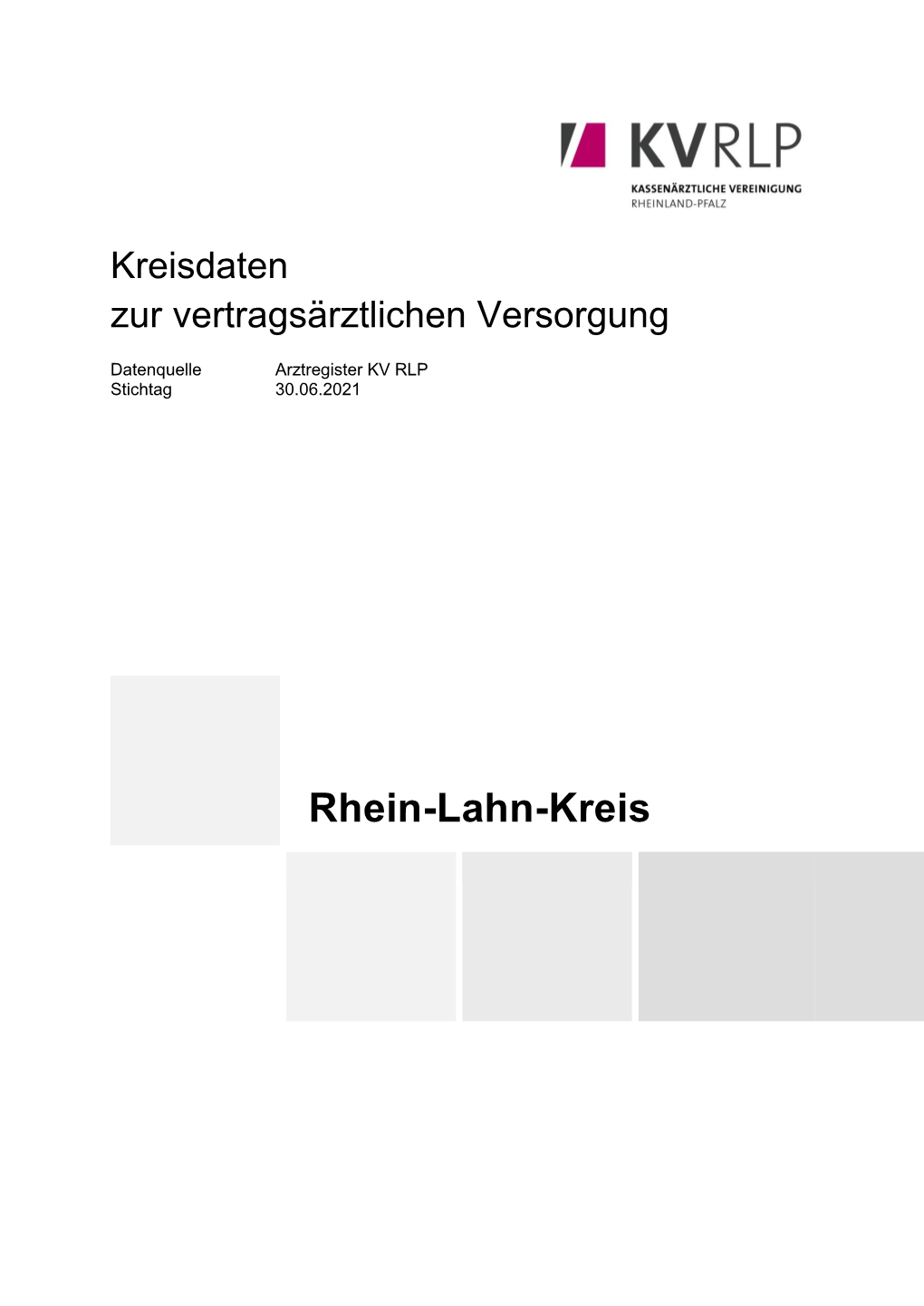 KV RLP "Kreisdaten Rhein-Lahn-Kreis"