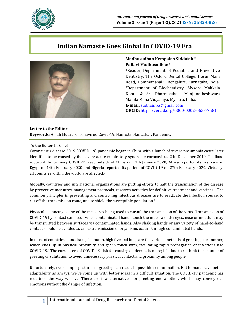 1 Indian Namaste Goes Global in COVID-19