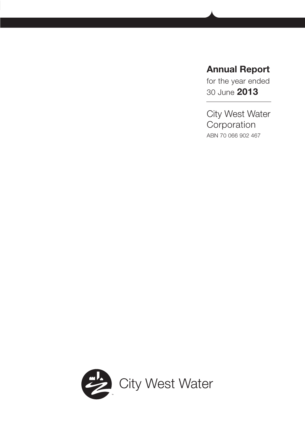 Annual Report City West Water Corporation