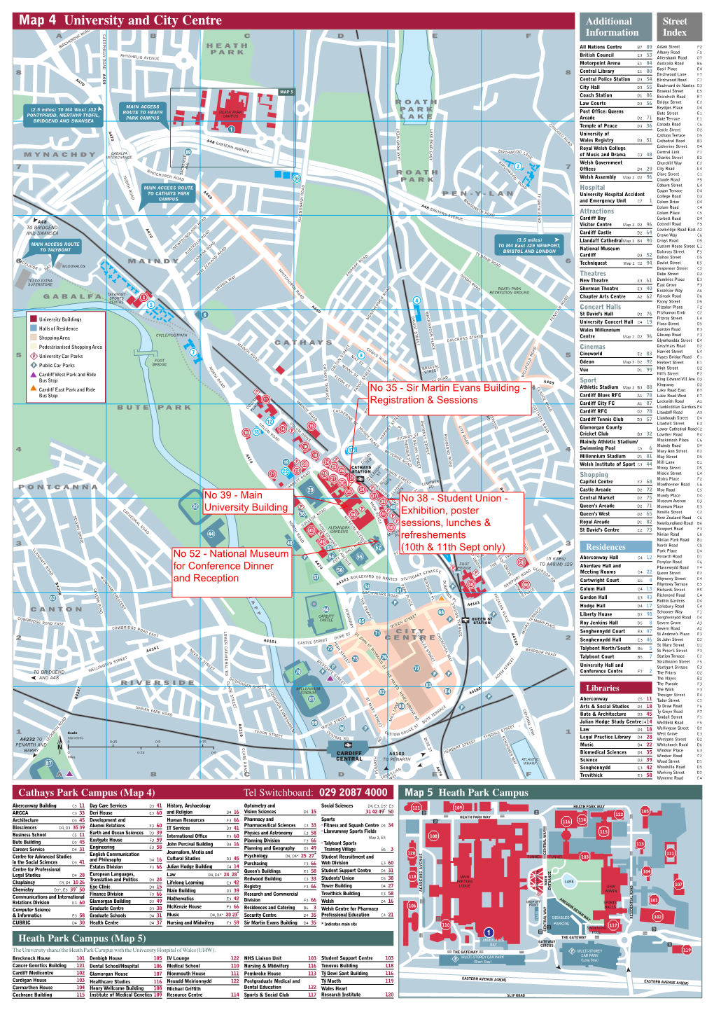 Map 4 University and City Centre