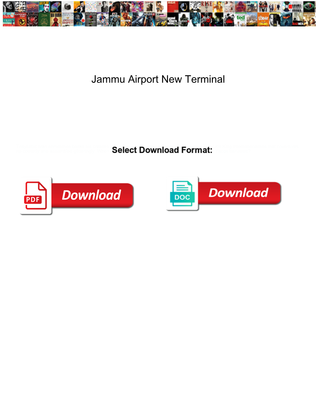 Jammu Airport New Terminal