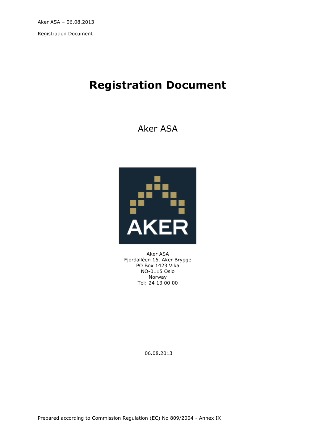 Registration Document