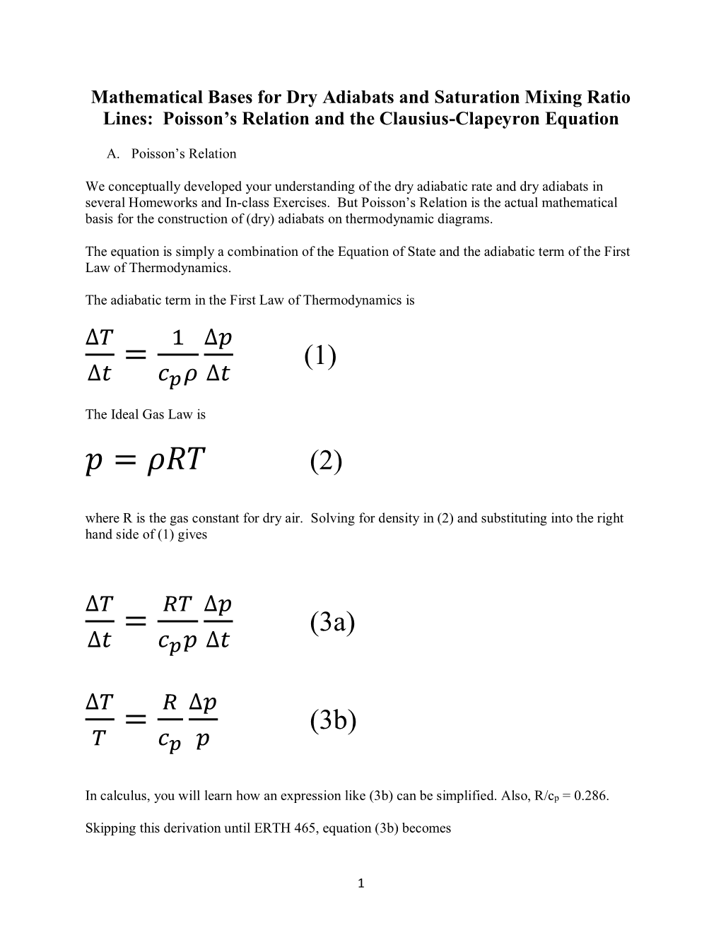 Poisson's Relation and the Clausius-Clapeyron Equation