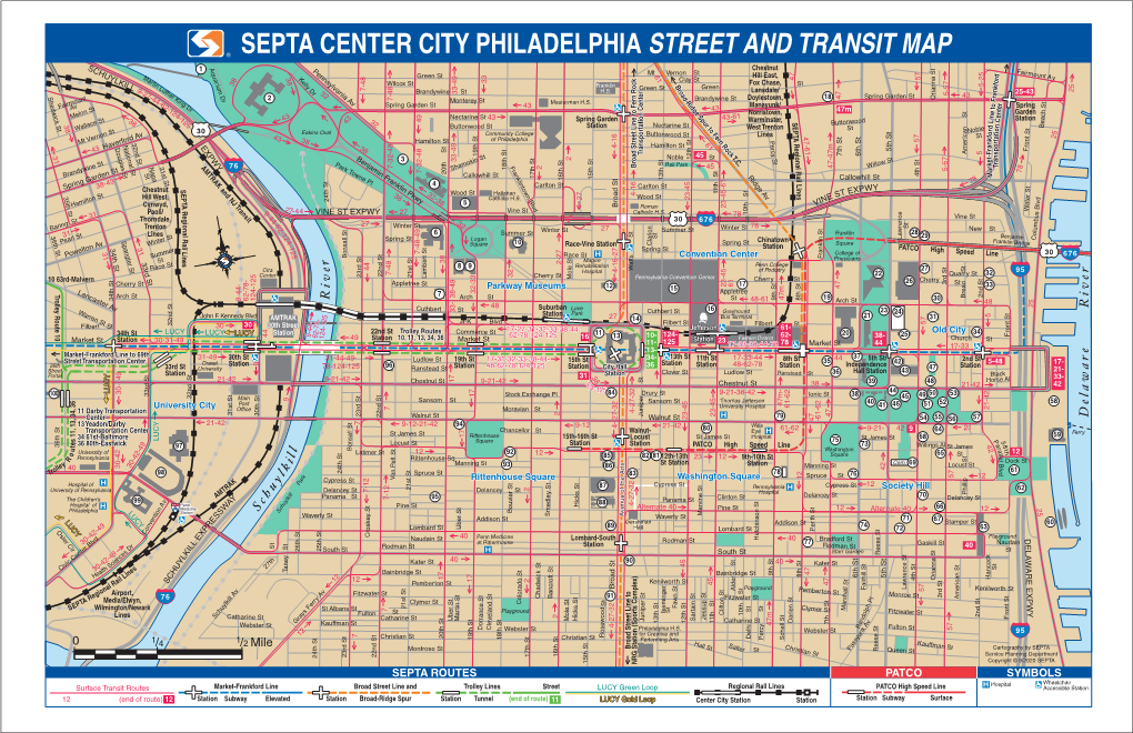 Center City Tear-Off Map 2019 A