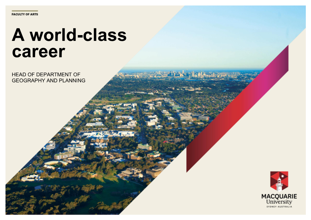 Macquarie University: a Workplace Like No Other