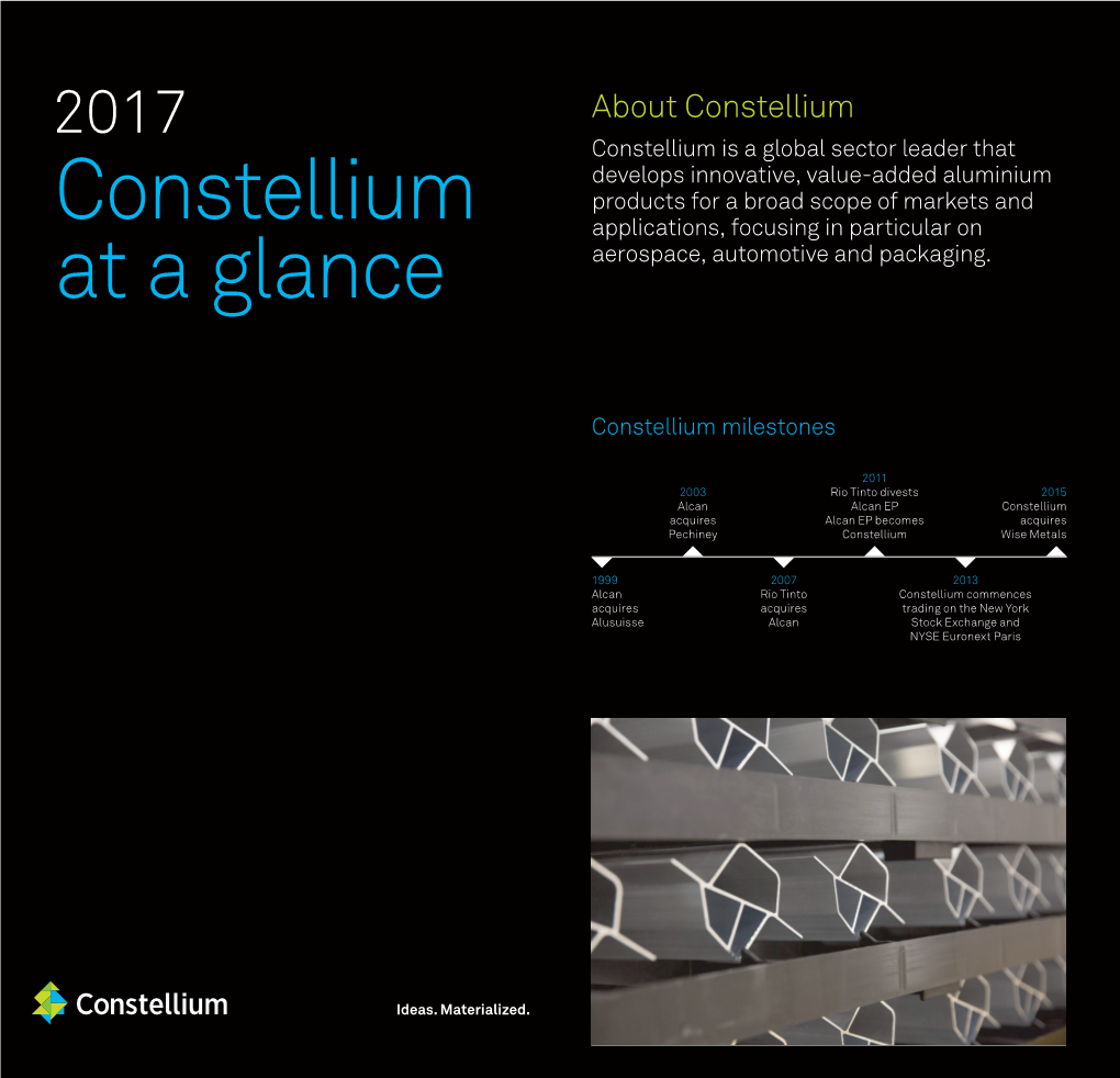 Constellium at a Glance