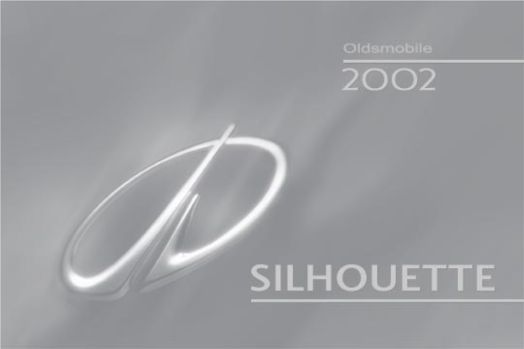 2002 Oldsmobile Silhouette Owner's