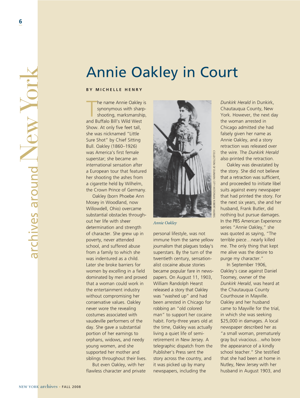 Annie Oakley in Court