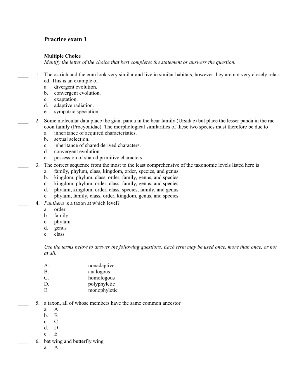 Practice Exam 1