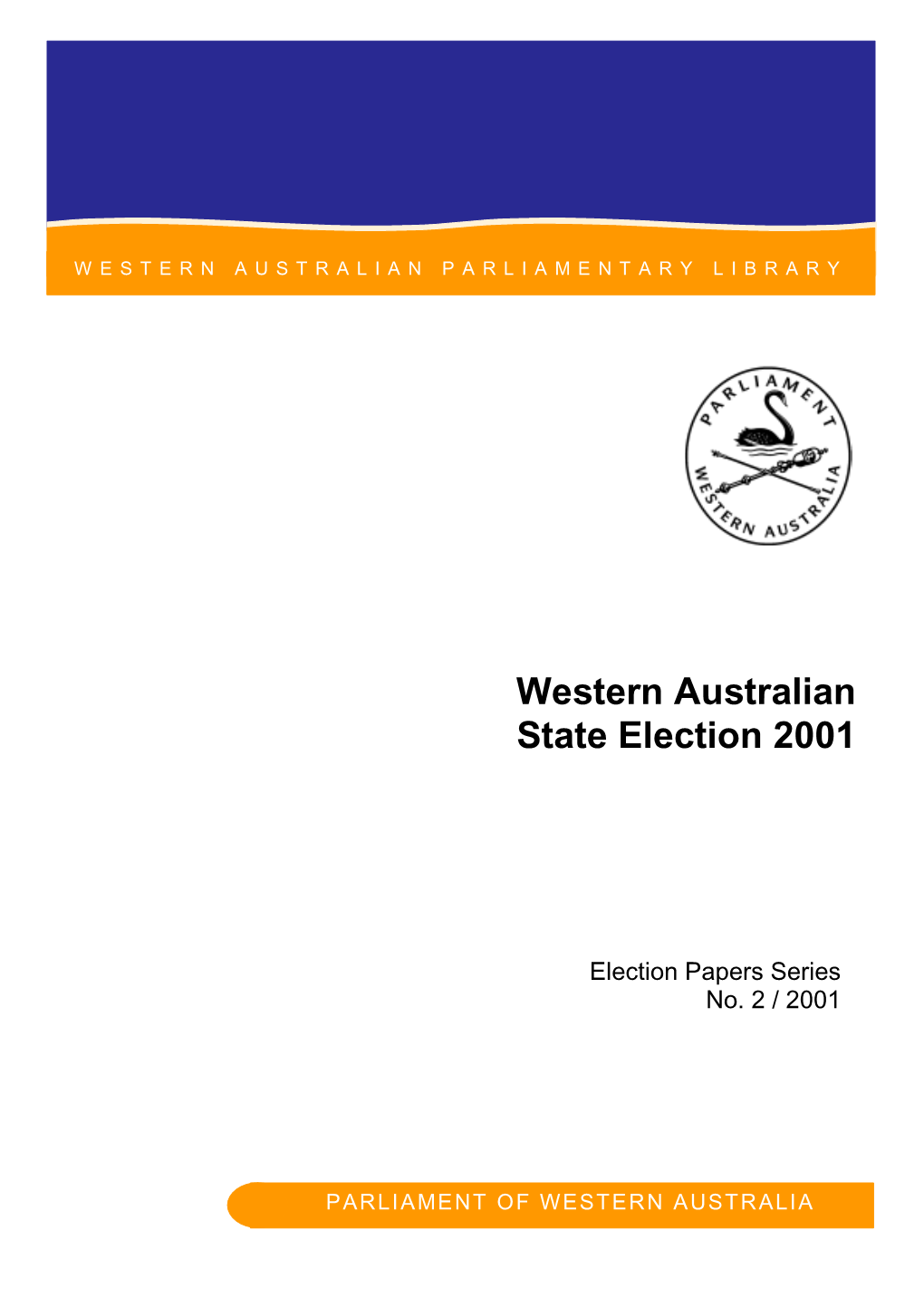 Western Australian State Election 2001