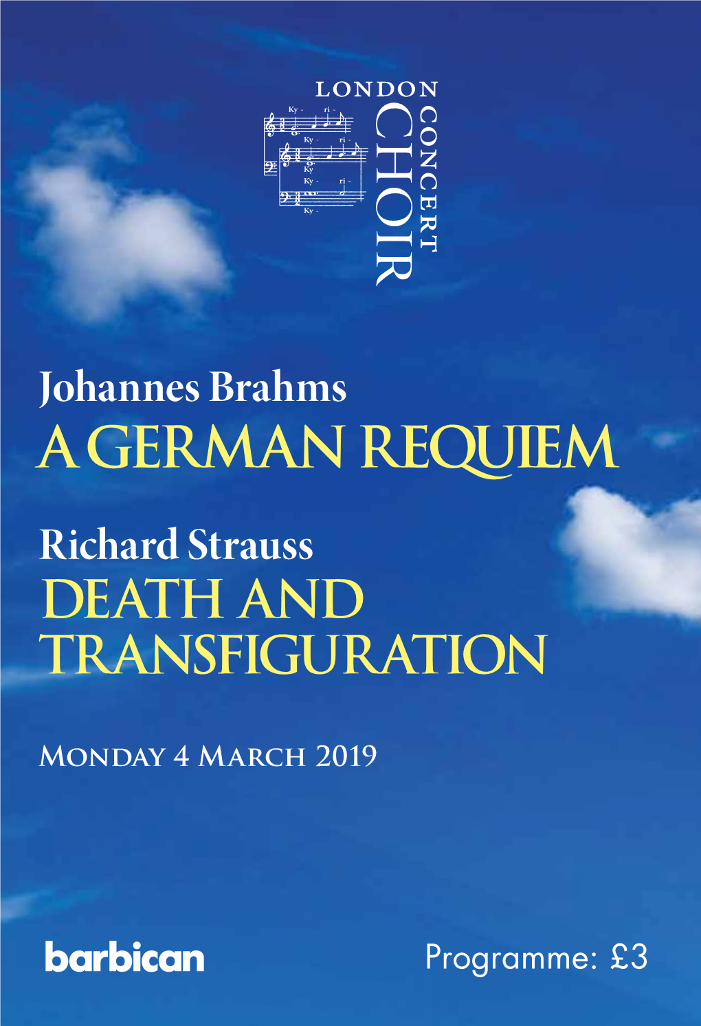 Johannes Brahms a GERMAN REQUIEM