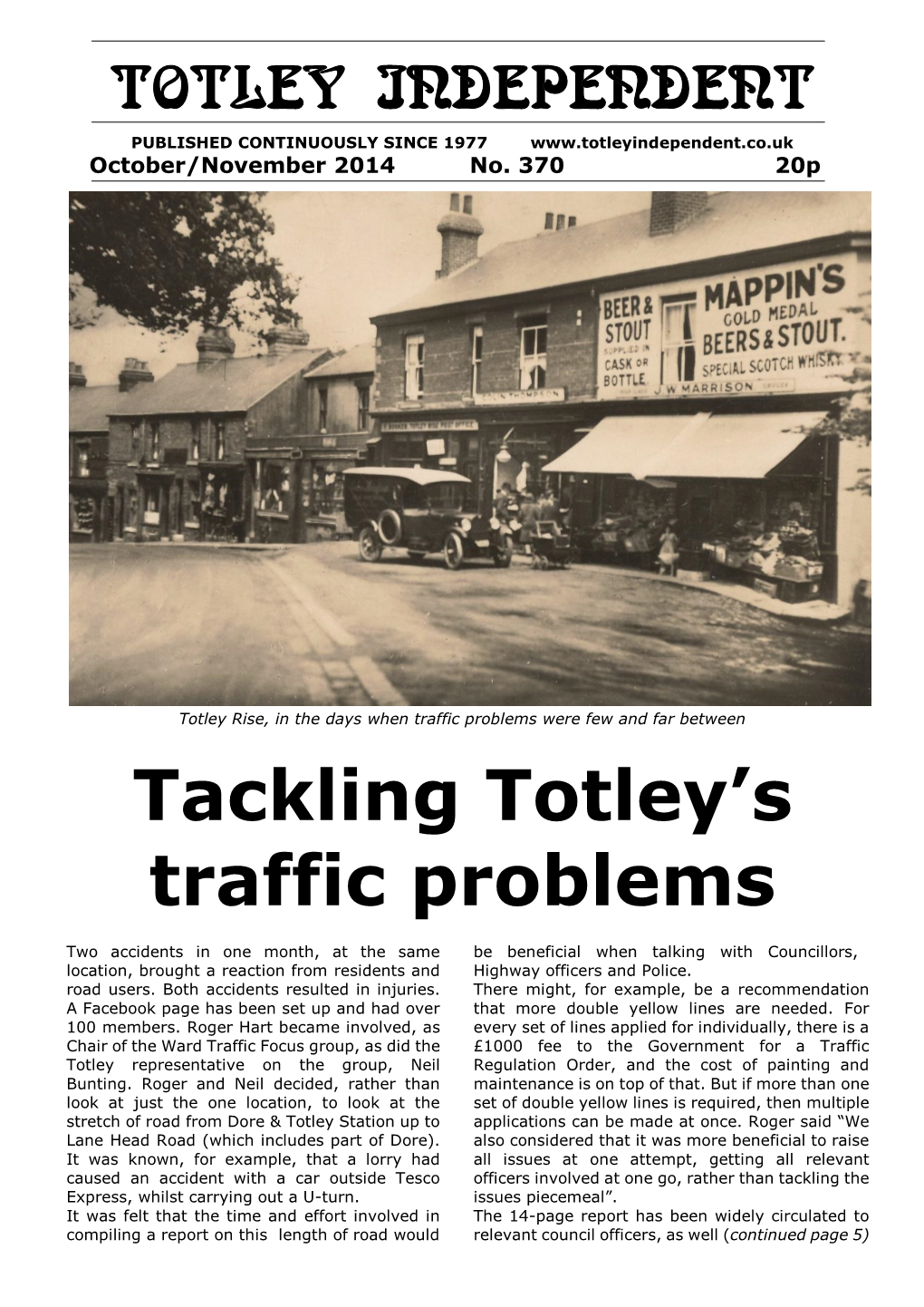 Tackling Totley's Traffic Problems