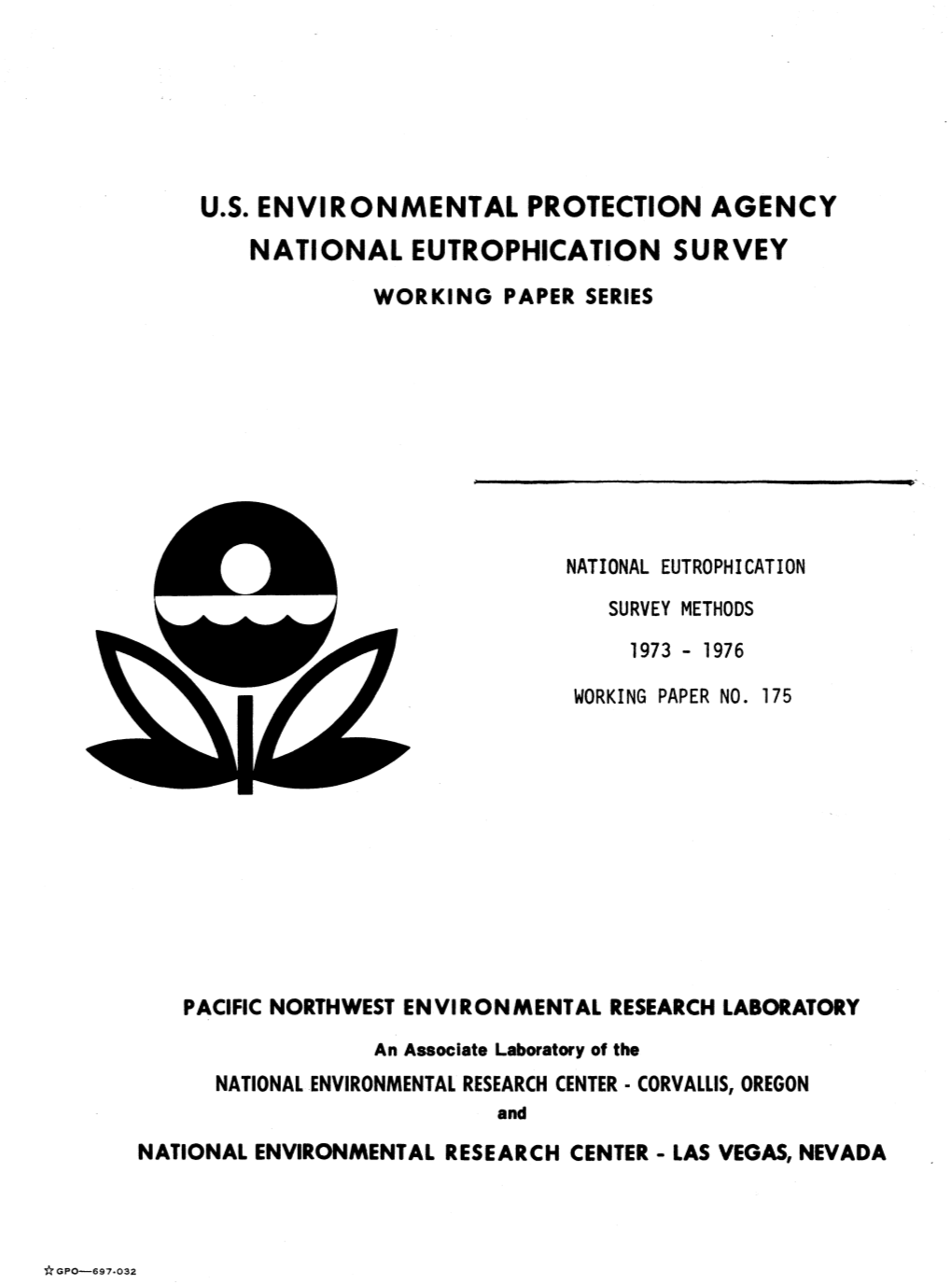 National Eutrophication Survey Working Paper Series