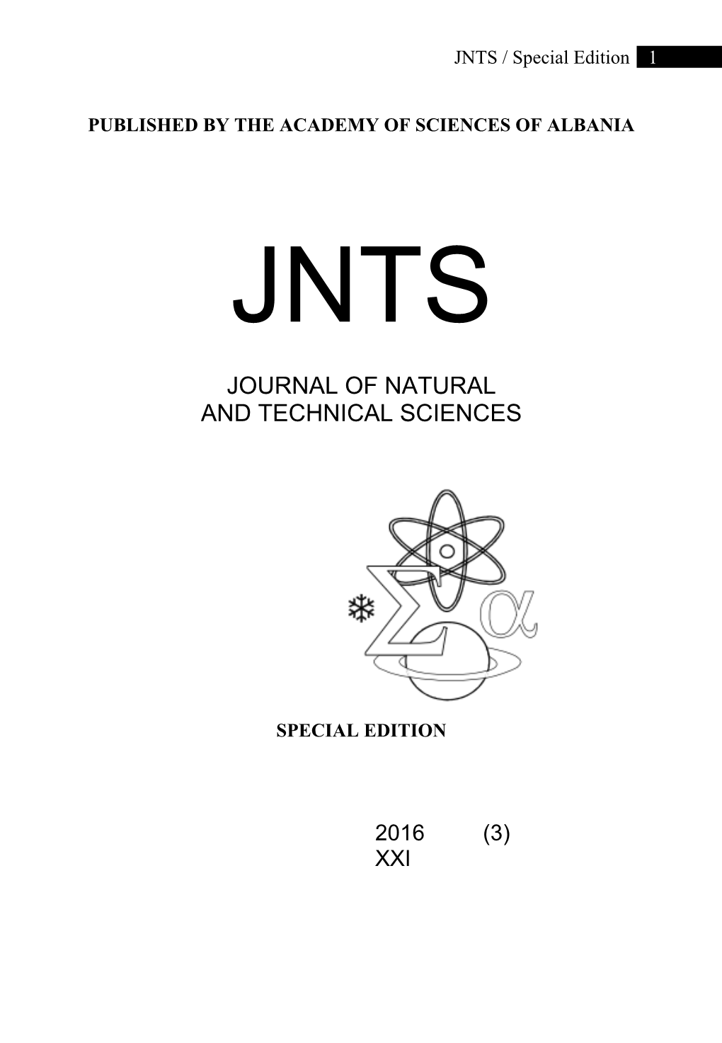 Journal of Natural and Technical Sciences