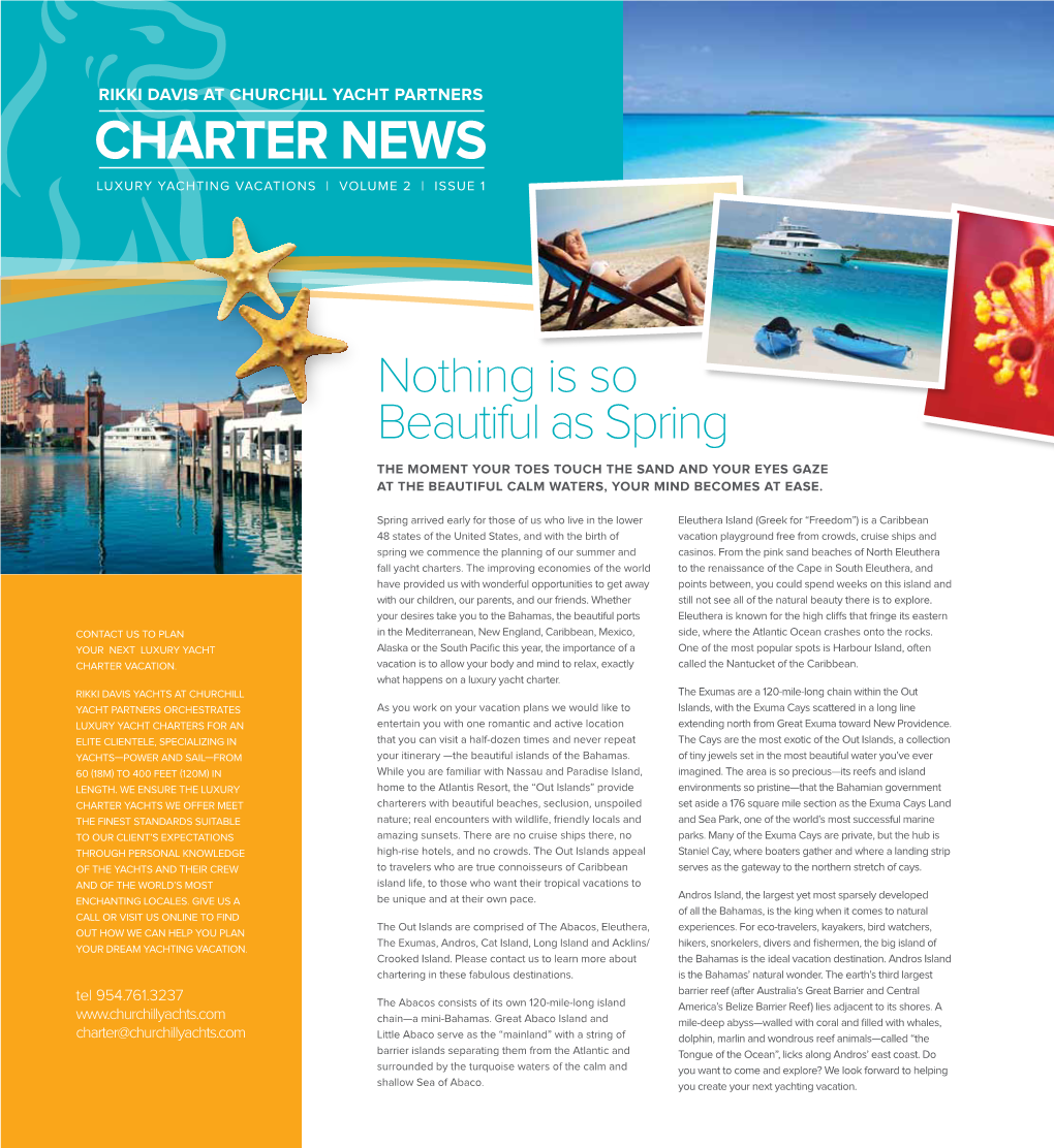 Charter News Luxury Yachting Vacations | Volume 2 | Issue 1