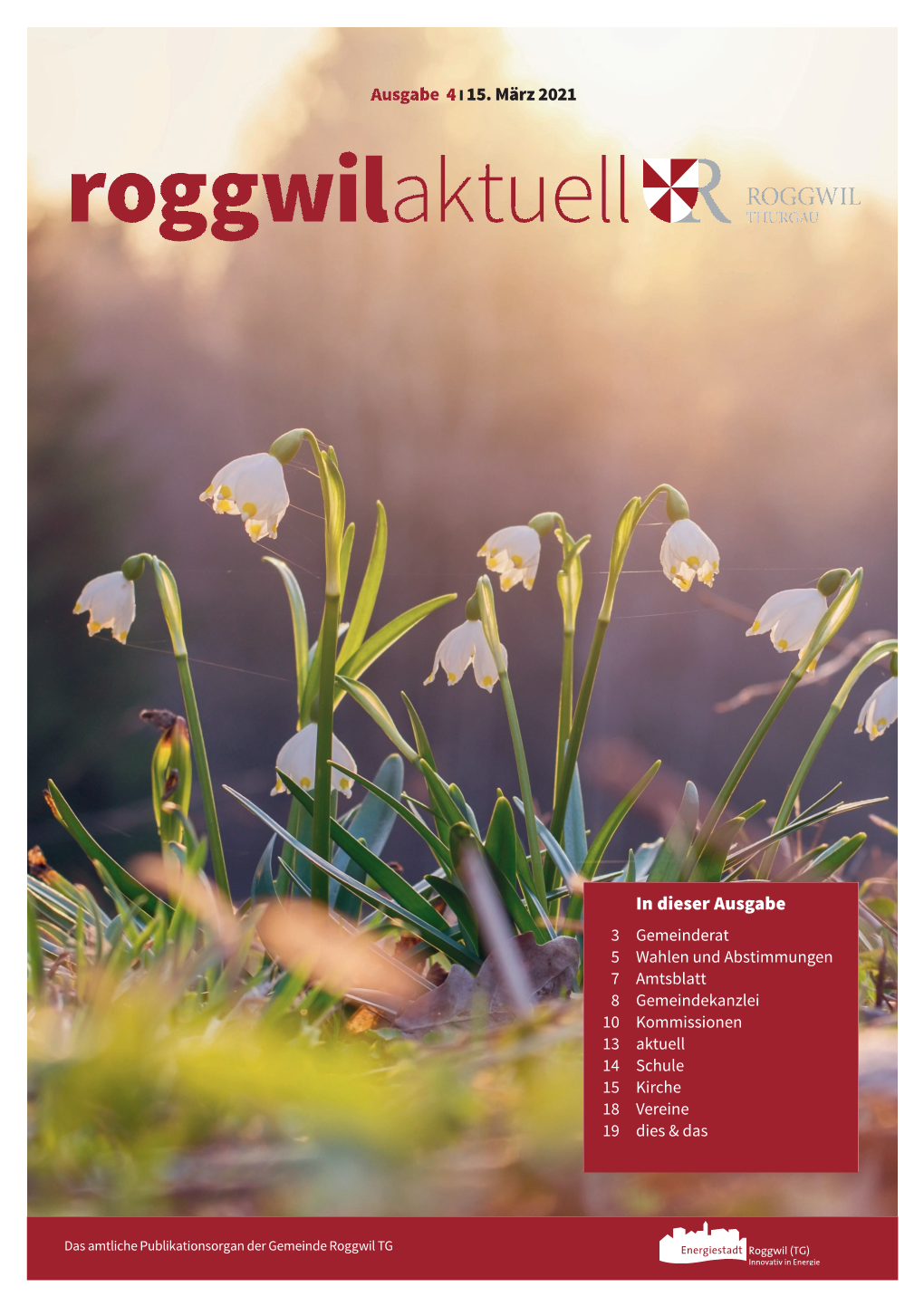 In Dieser Ausgabe I15. März 2021