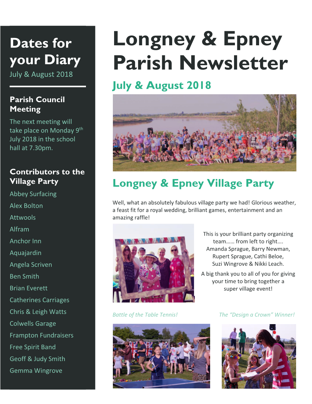 Longney & Epney Parish Newsletter