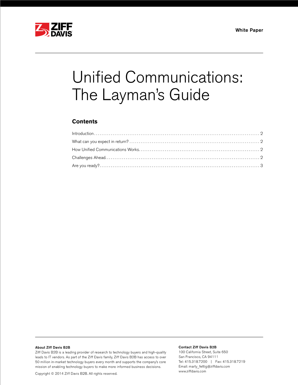 Unified Communications: the Layman's Guide