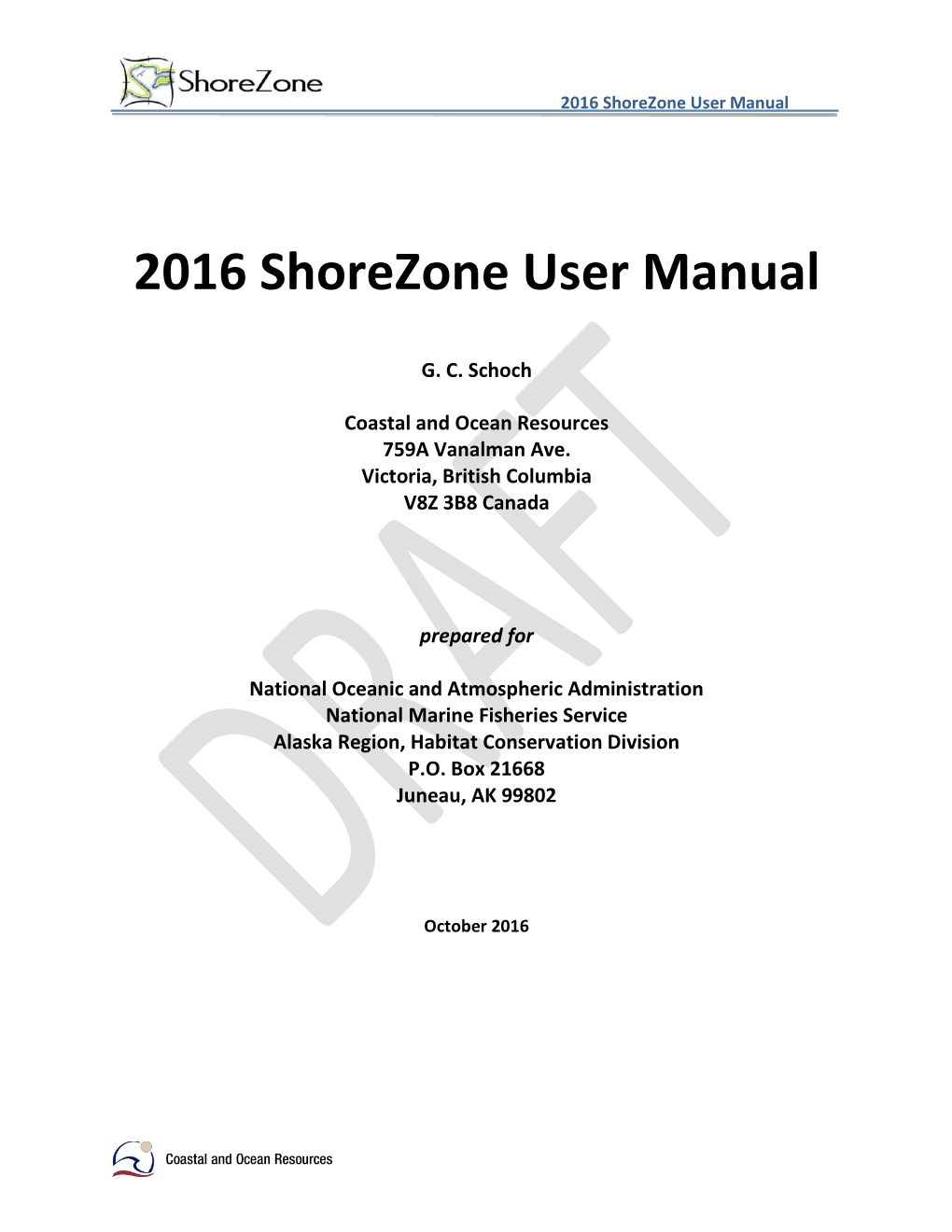 2016 Shorezone User Manual