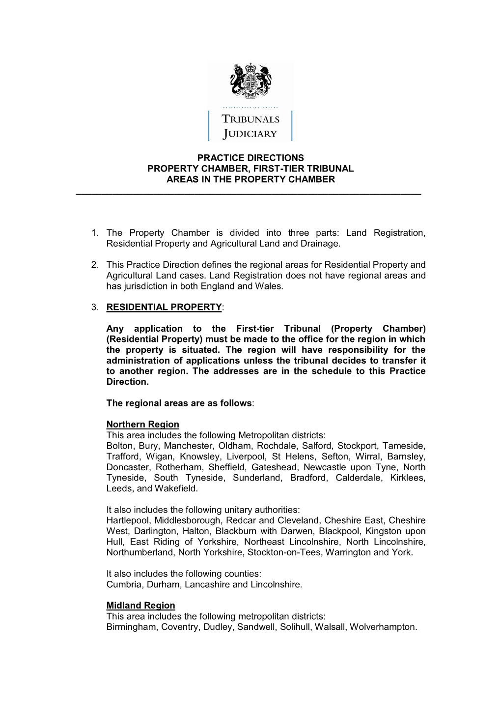 Property Chamber Areas