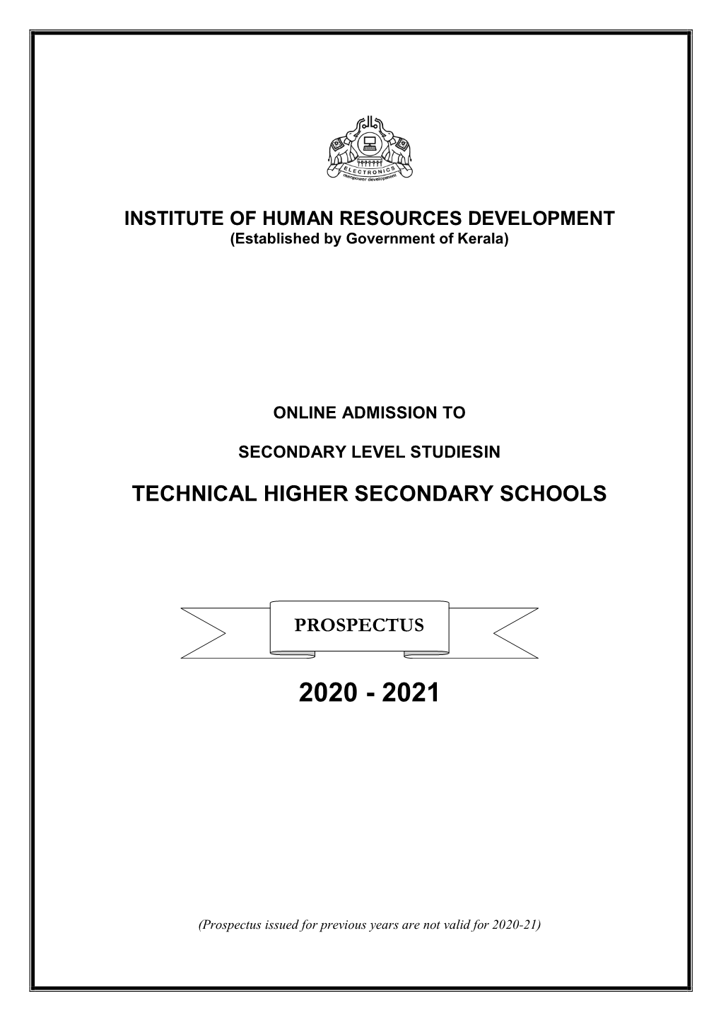 Technical Higher Secondary Schools