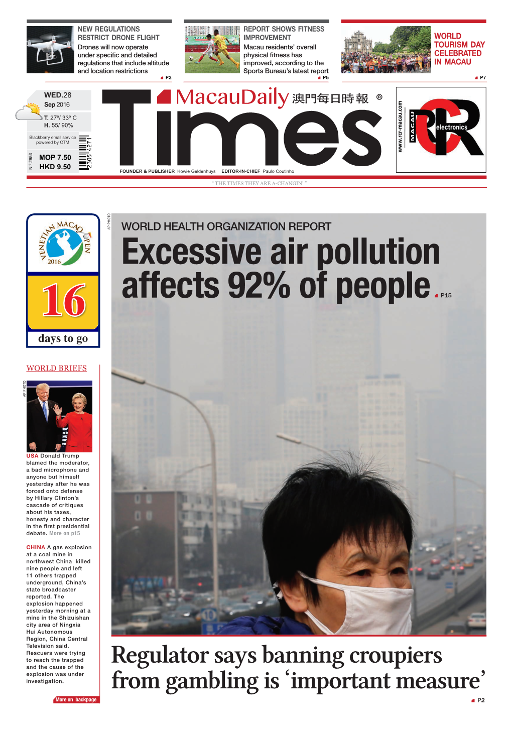 Excessive Air Pollution Affects 92% of People