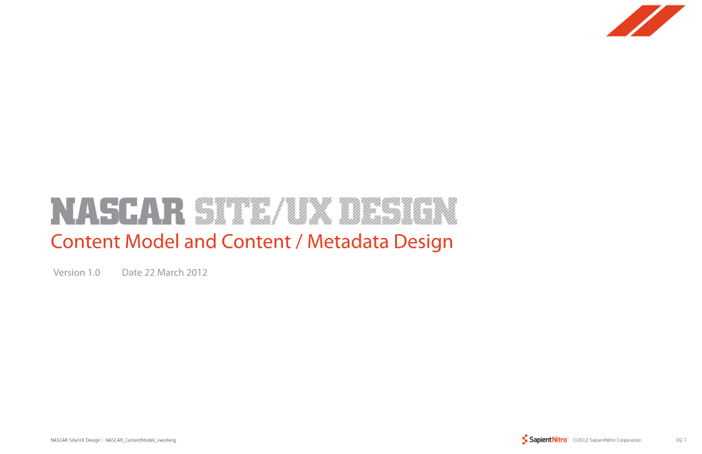 Site/Ux Design Nascar