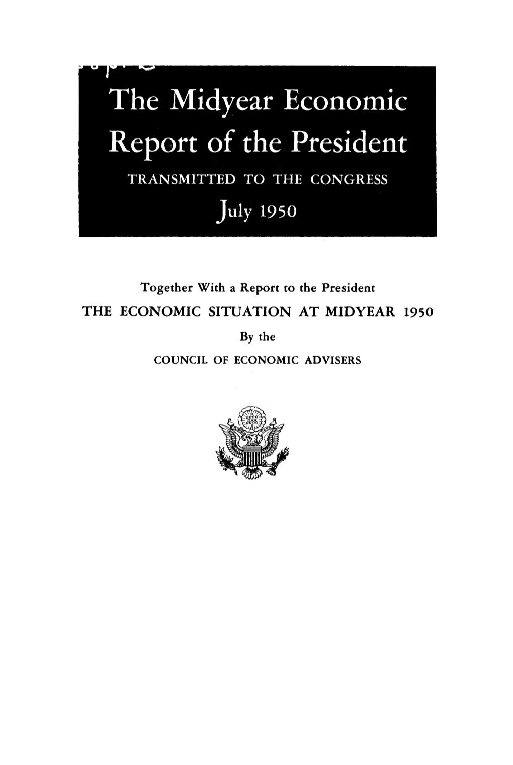 Economic Report of the President Midyear 1950