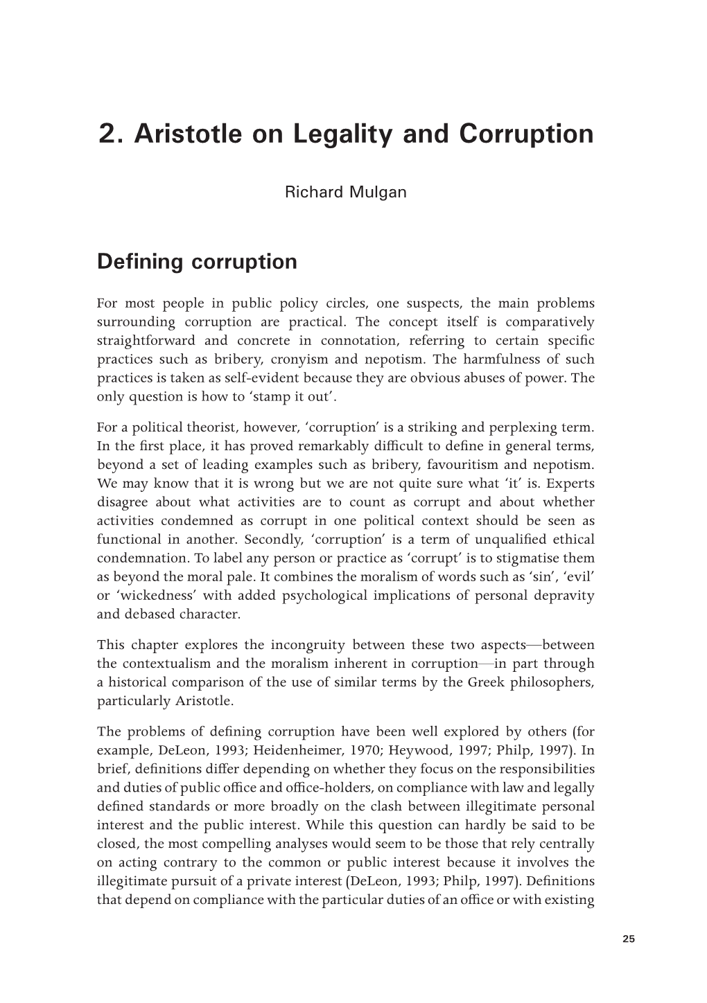 2. Aristotle on Legality and Corruption