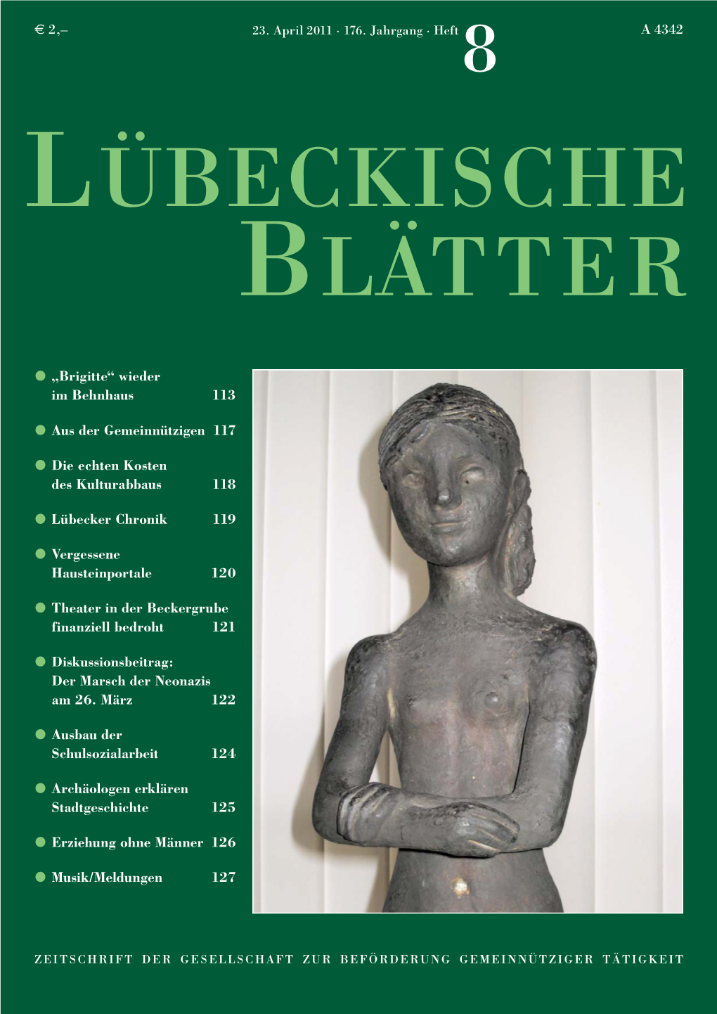 Lübeckische Blätter 8/2011