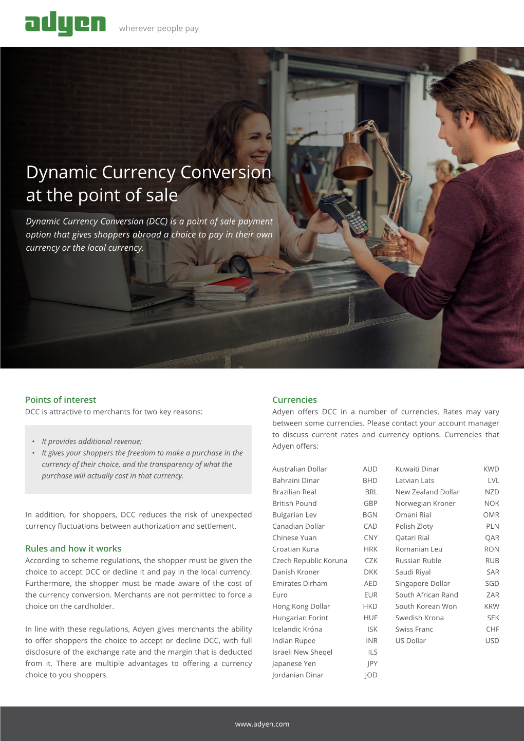 Dynamic Currency Conversion at the Point of Sale