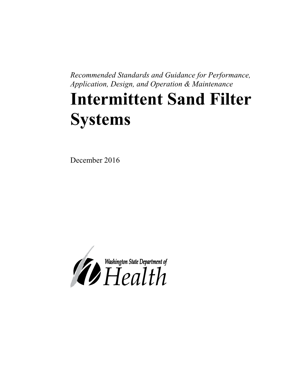 Intermittent Sand Filter Systems