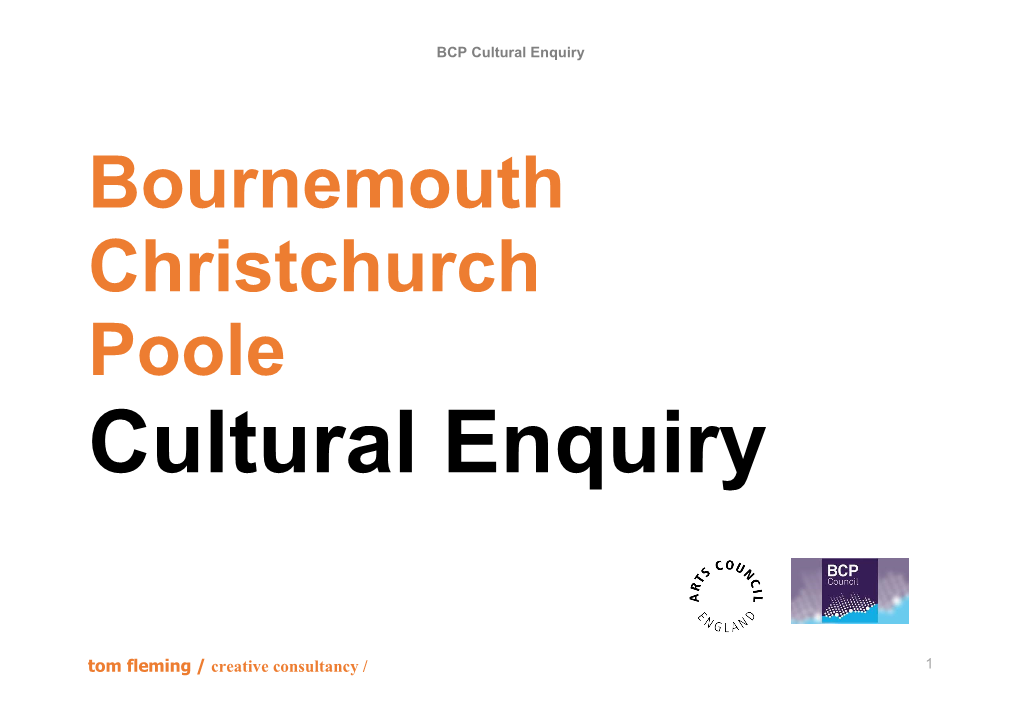 Cultural Enquiry 2019