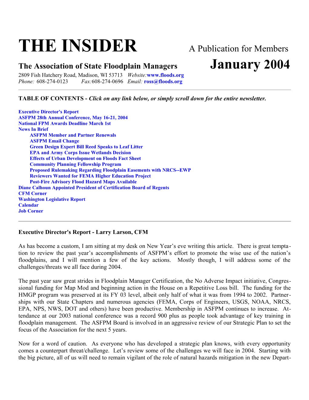 THE INSIDER a Publication for Members s1