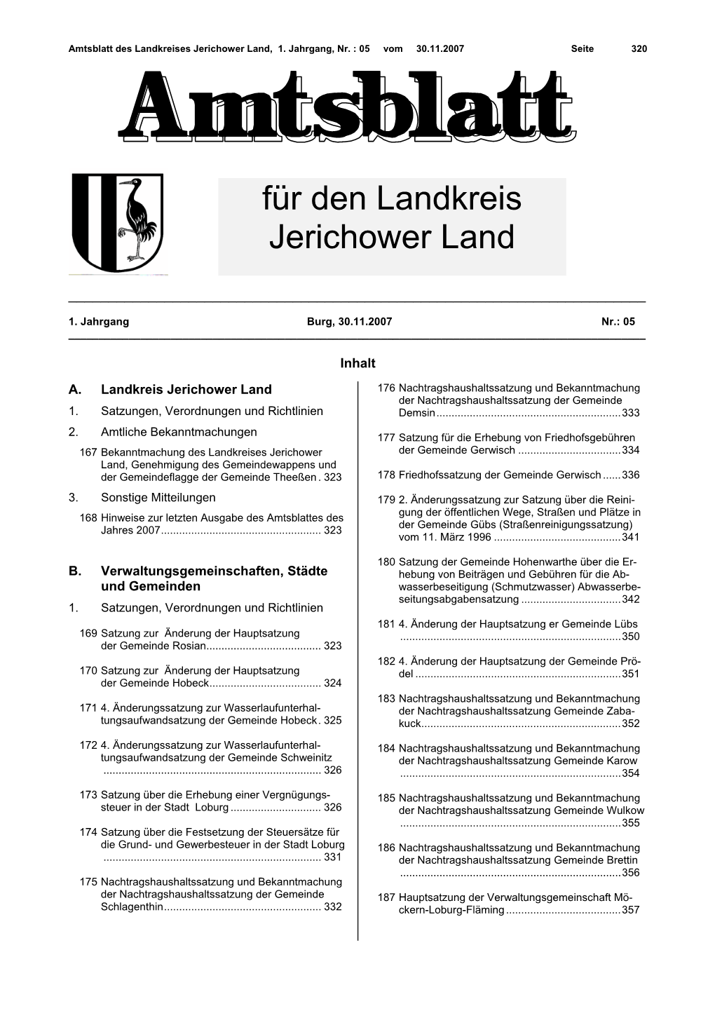 Für Den Landkreis Jerichower Land