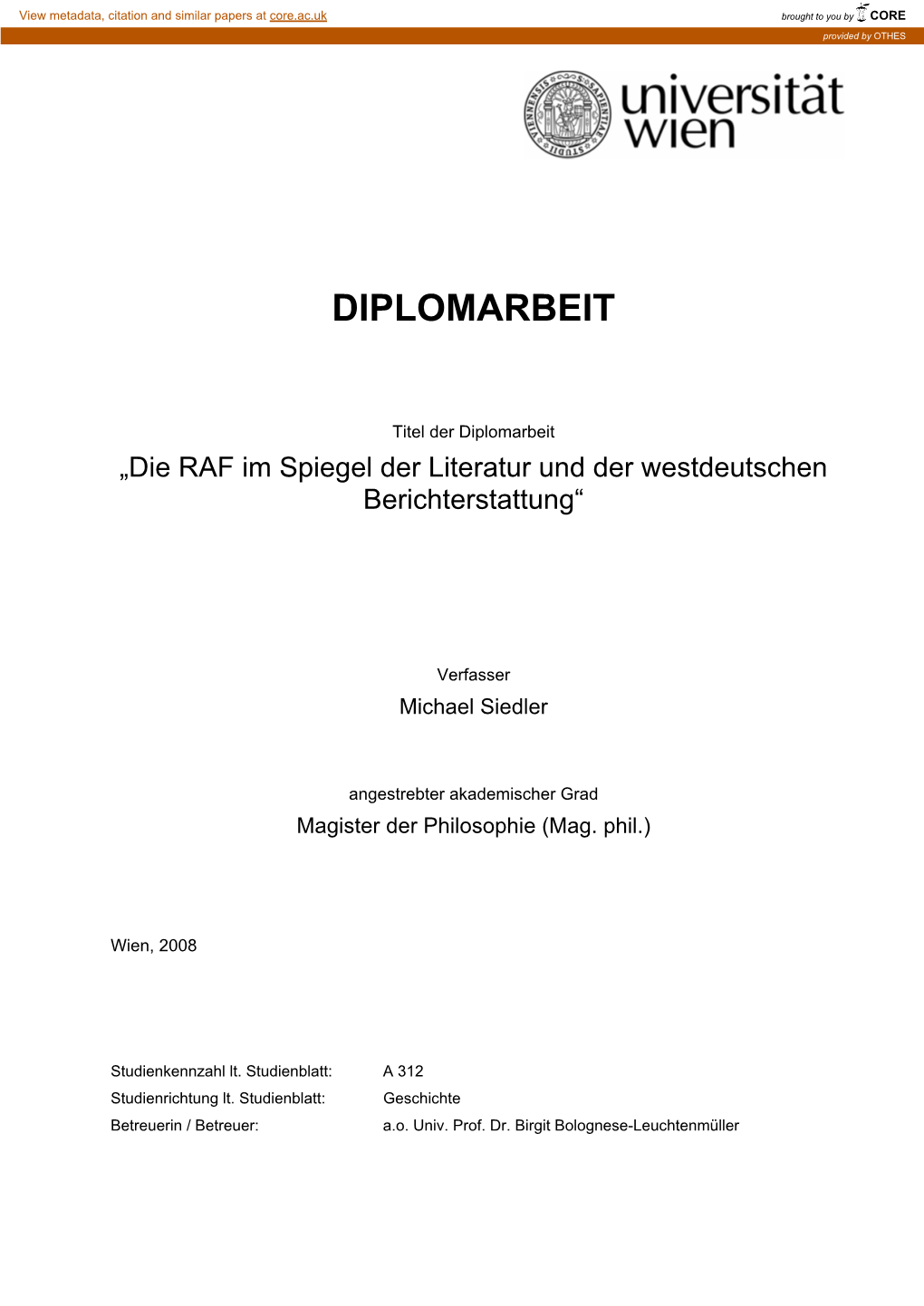 Diplomarbeit