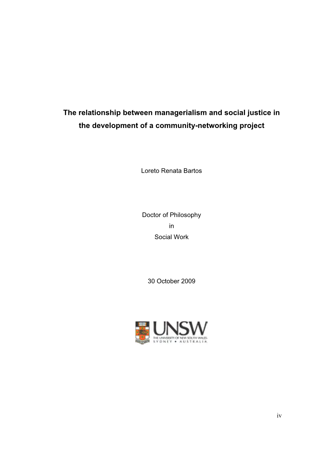 The Relationship Between Managerialism and Social Justice in the Development of a Community-Networking Project