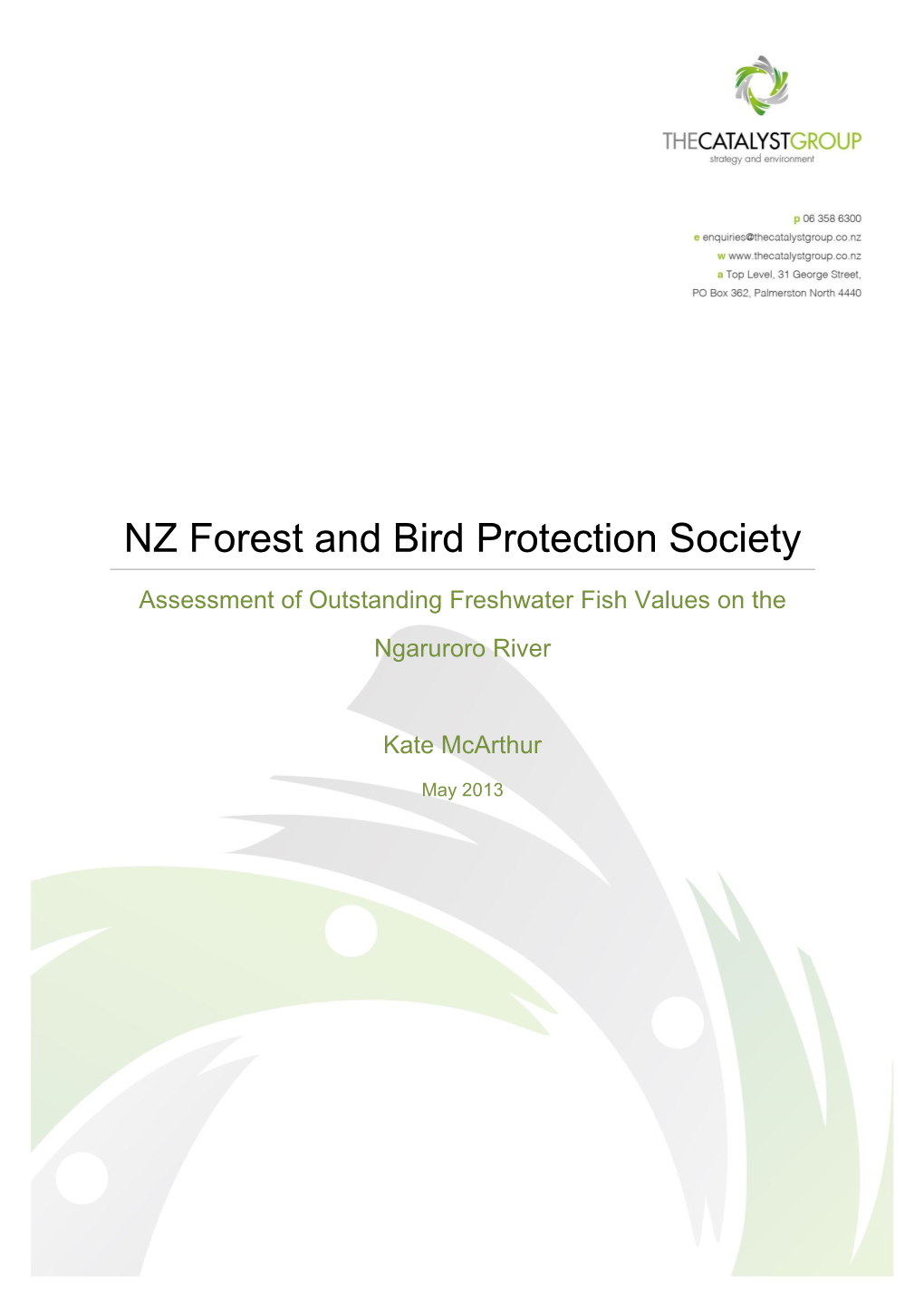 NZ Forest and Bird Protection Society