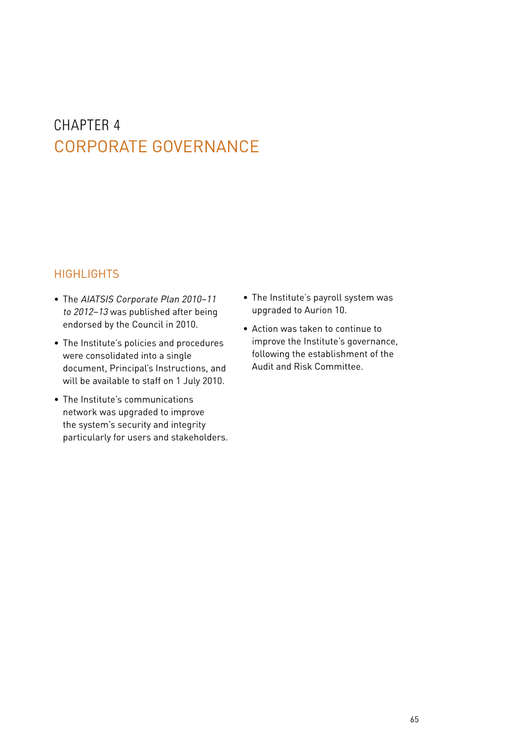 Corporate Governance