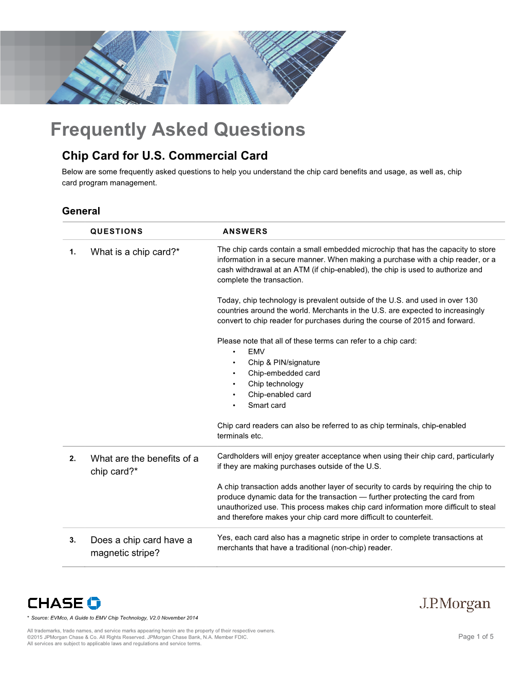 Chip Card Faqs