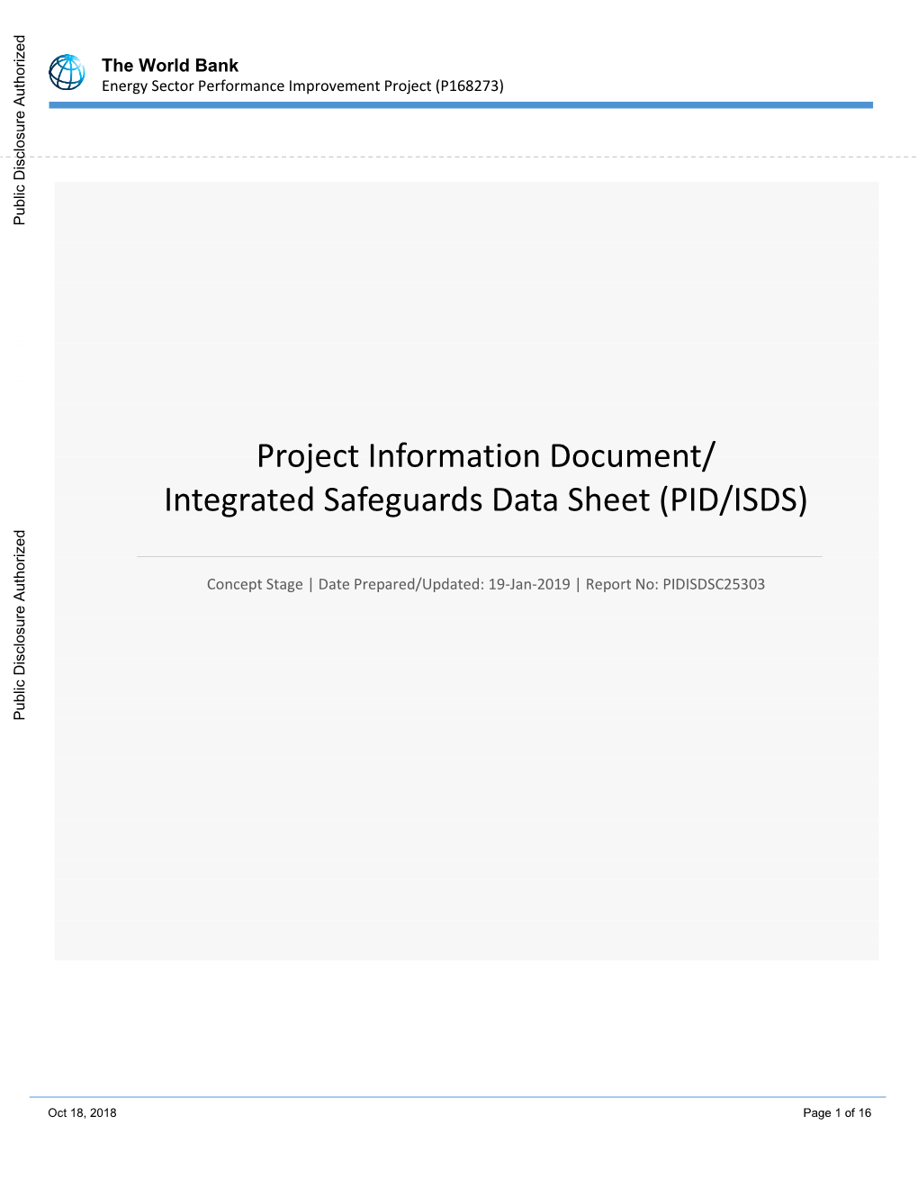 World Bank Document