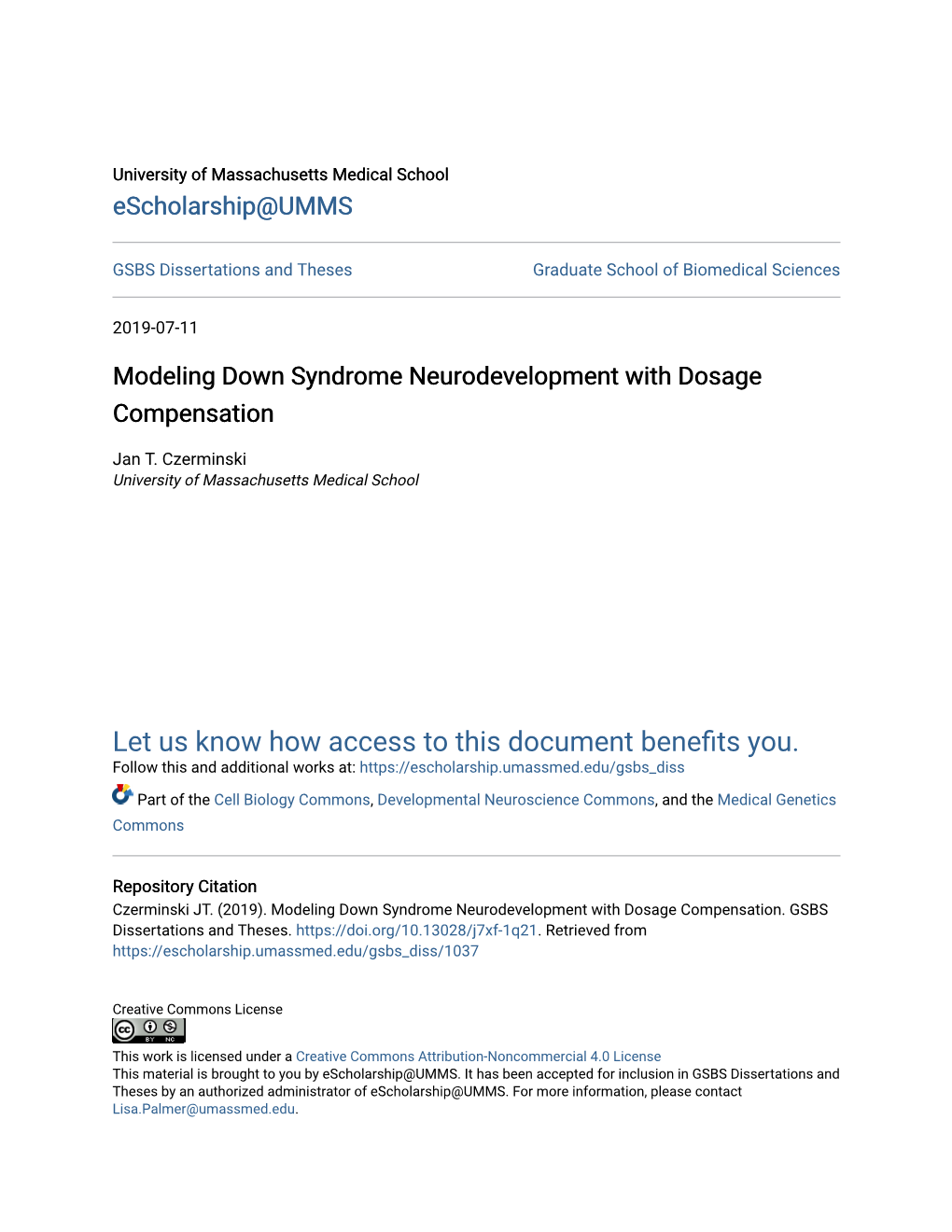 Modeling Down Syndrome Neurodevelopment with Dosage Compensation