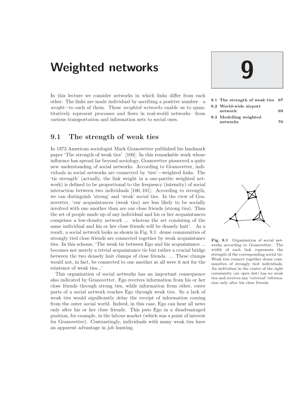 Weighted Networks 9