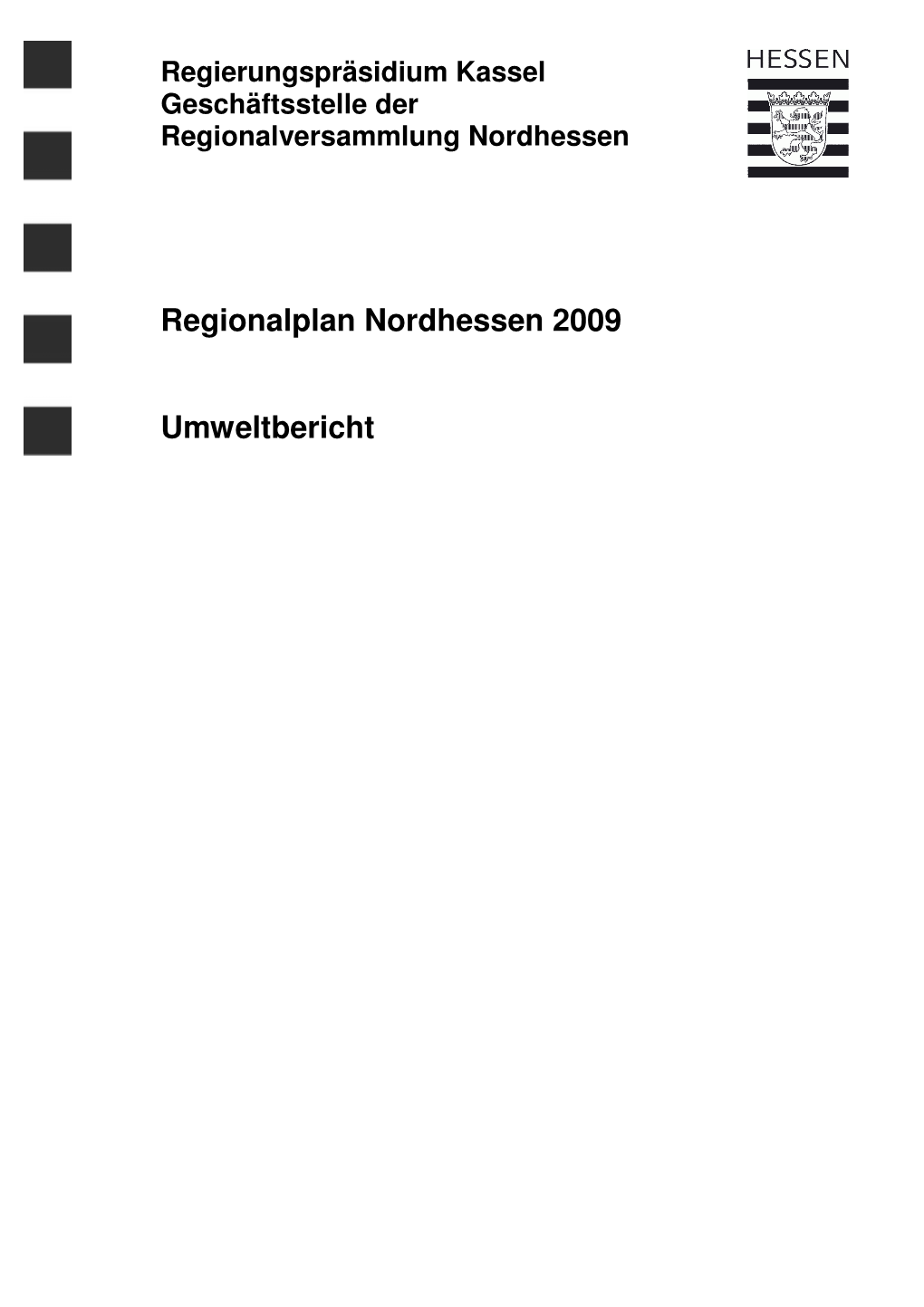 Umweltbericht Zum RPN 2009