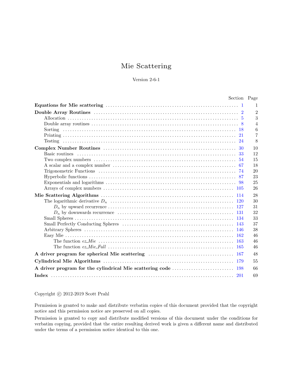 Mie Scattering