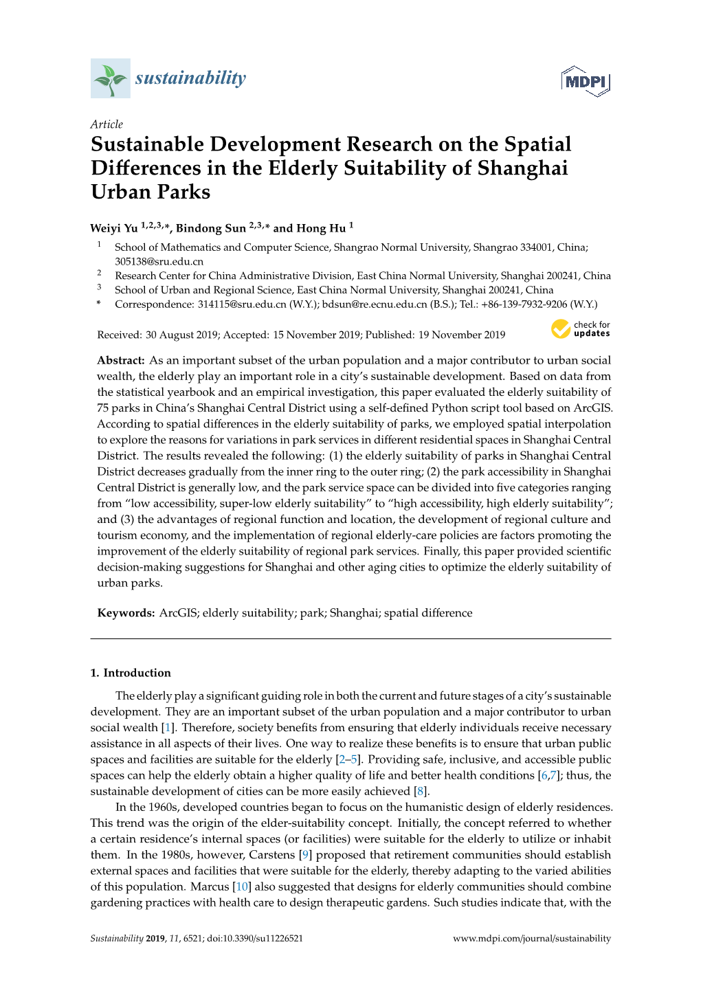 Sustainable Development Research on the Spatial Differences in The